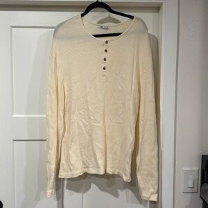 Zara creme long-sleeve light shirt - size L (EU42)